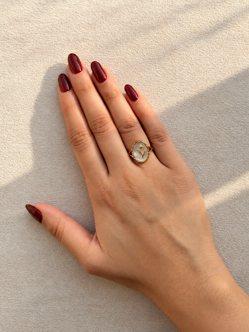 Signet Hand Adjustable Ring