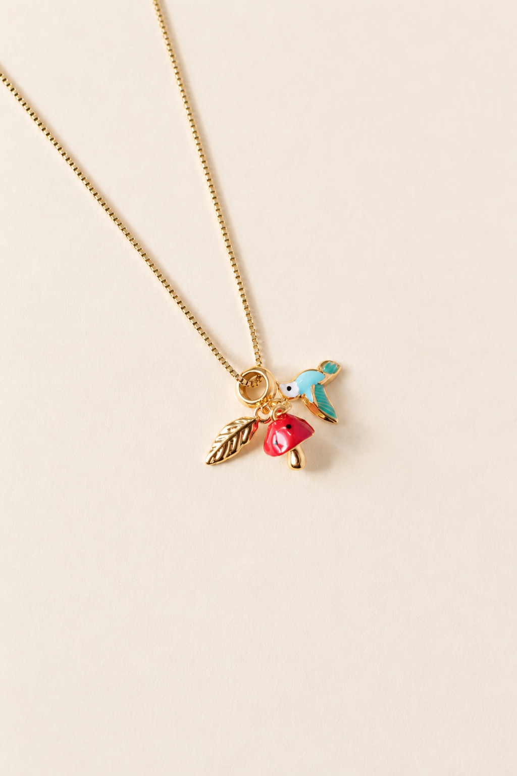 Mushroom Charm Necklace