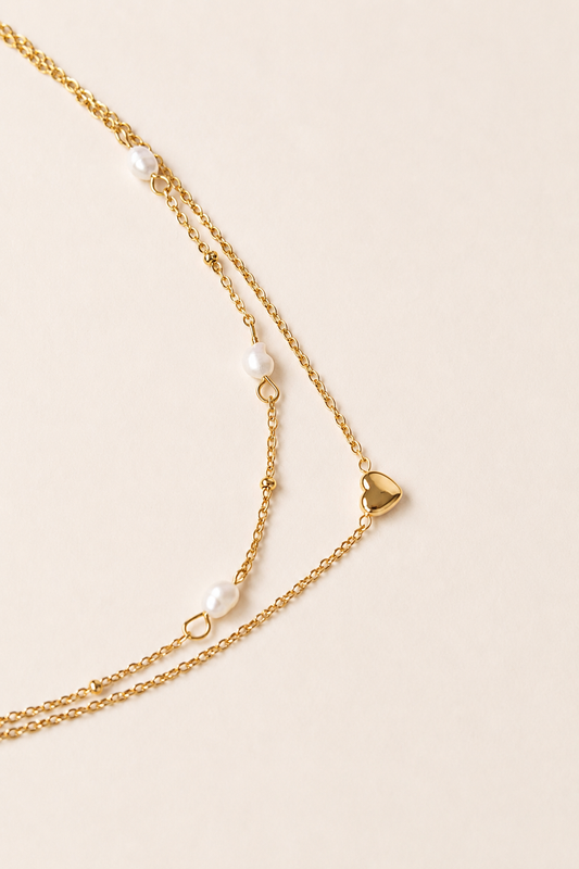 Pearl Heart Bracelet