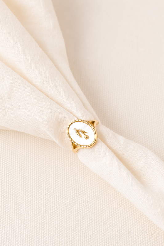 Signet Hand Adjustable Ring