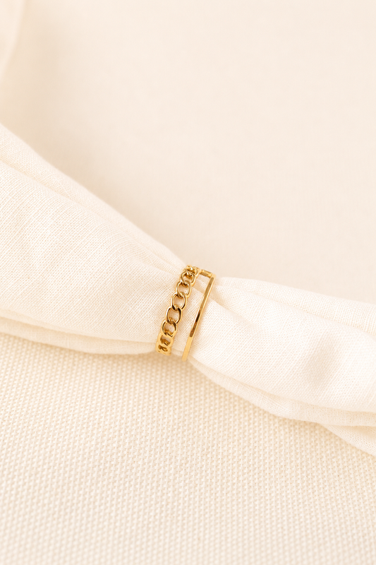 Chain Band Adjustable Ring
