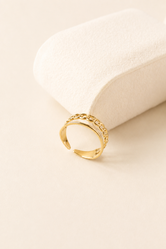 Chain Band Adjustable Ring