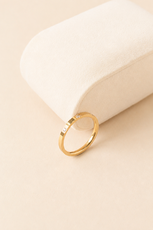 Triple Crystal Ring