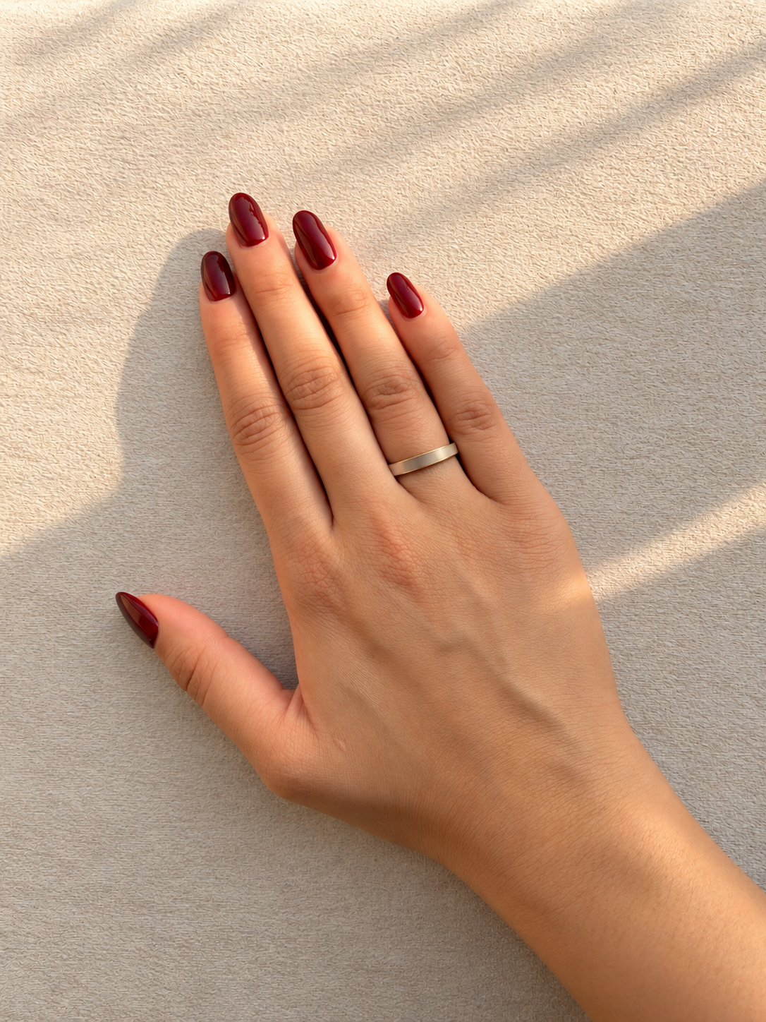 White Inlay Ring