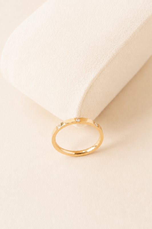 Triple Crystal Ring