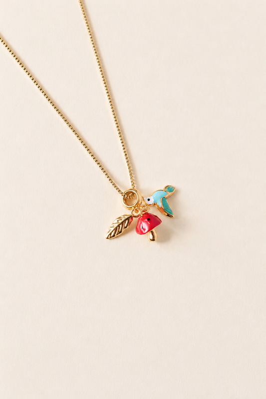 Mushroom Charm Necklace