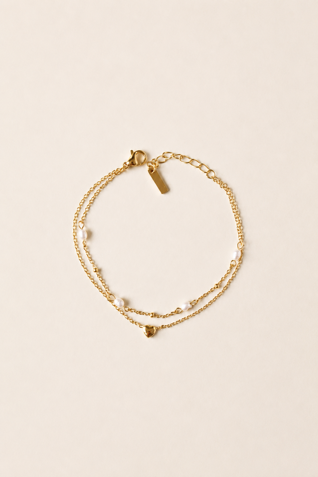 Pearl Heart Bracelet