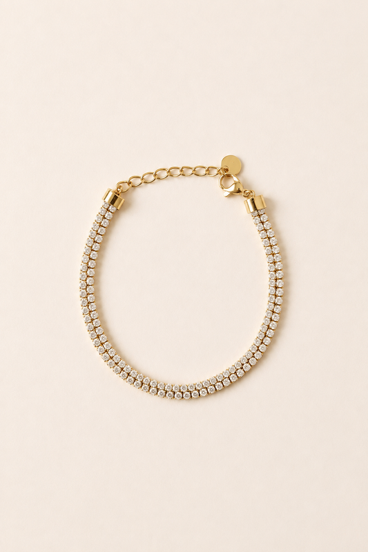 Double Row Tennis Bracelet