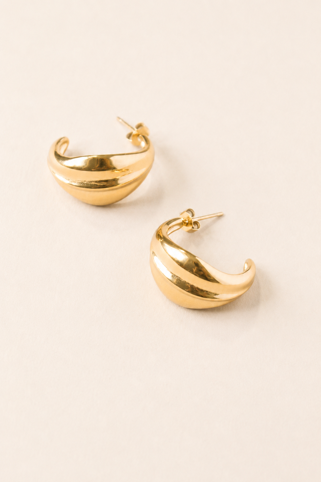 Chunky Gold Hoops