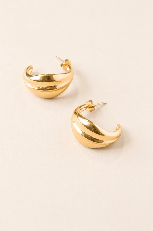 Chunky Gold Hoops