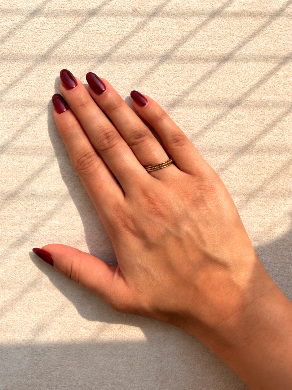 Layered Band Adjustable Ring