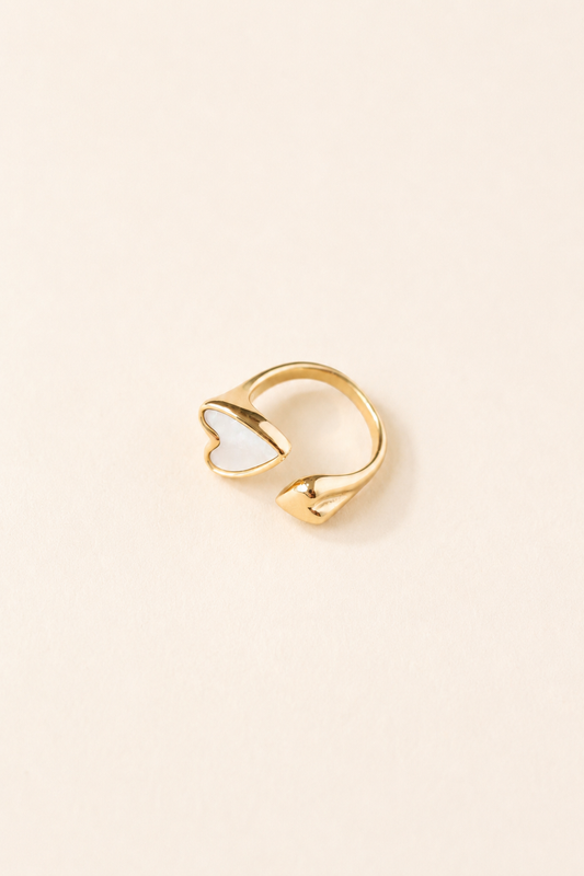 Double Heart Adjustable Ring